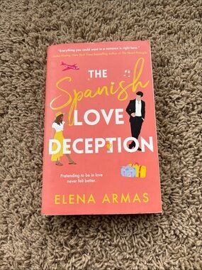 The Spanish Love Deception by Elena Armas - Coral Cover